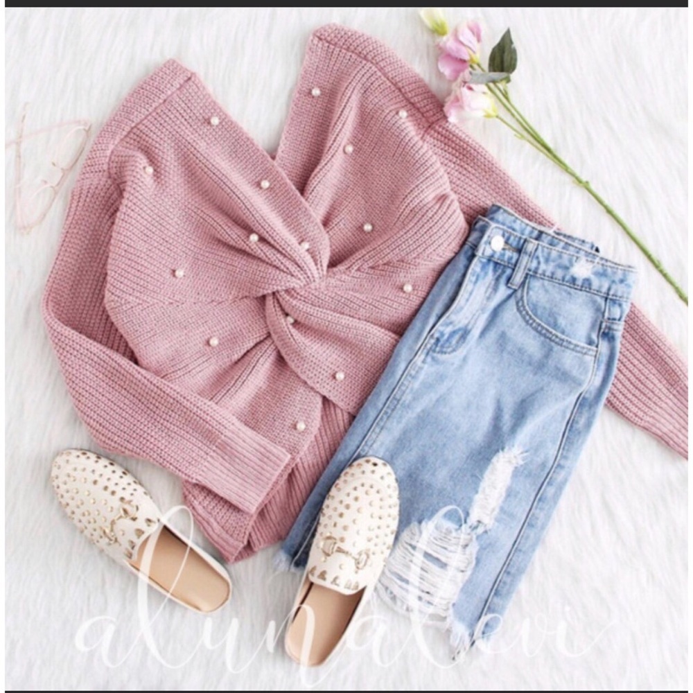 MOVING 🚚SALE REVERSiBLE TWIST BACK/PEARLS - Picture 2 of 6